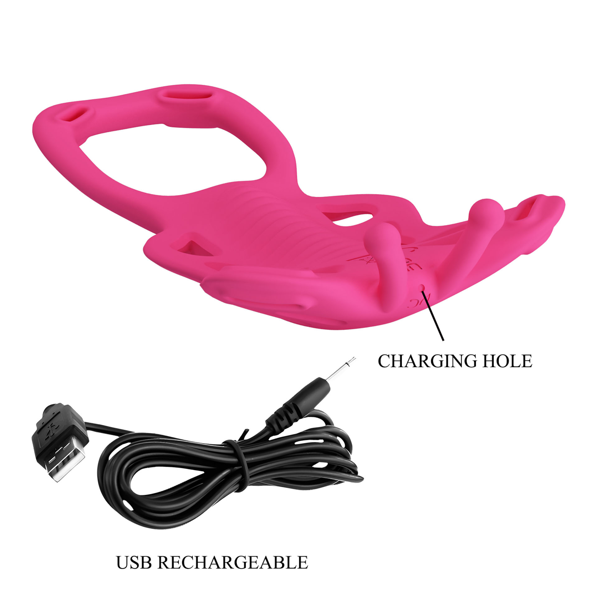 Wibrujący motylek sterowany aplikacją na paskach Aethon Clitoral Massager