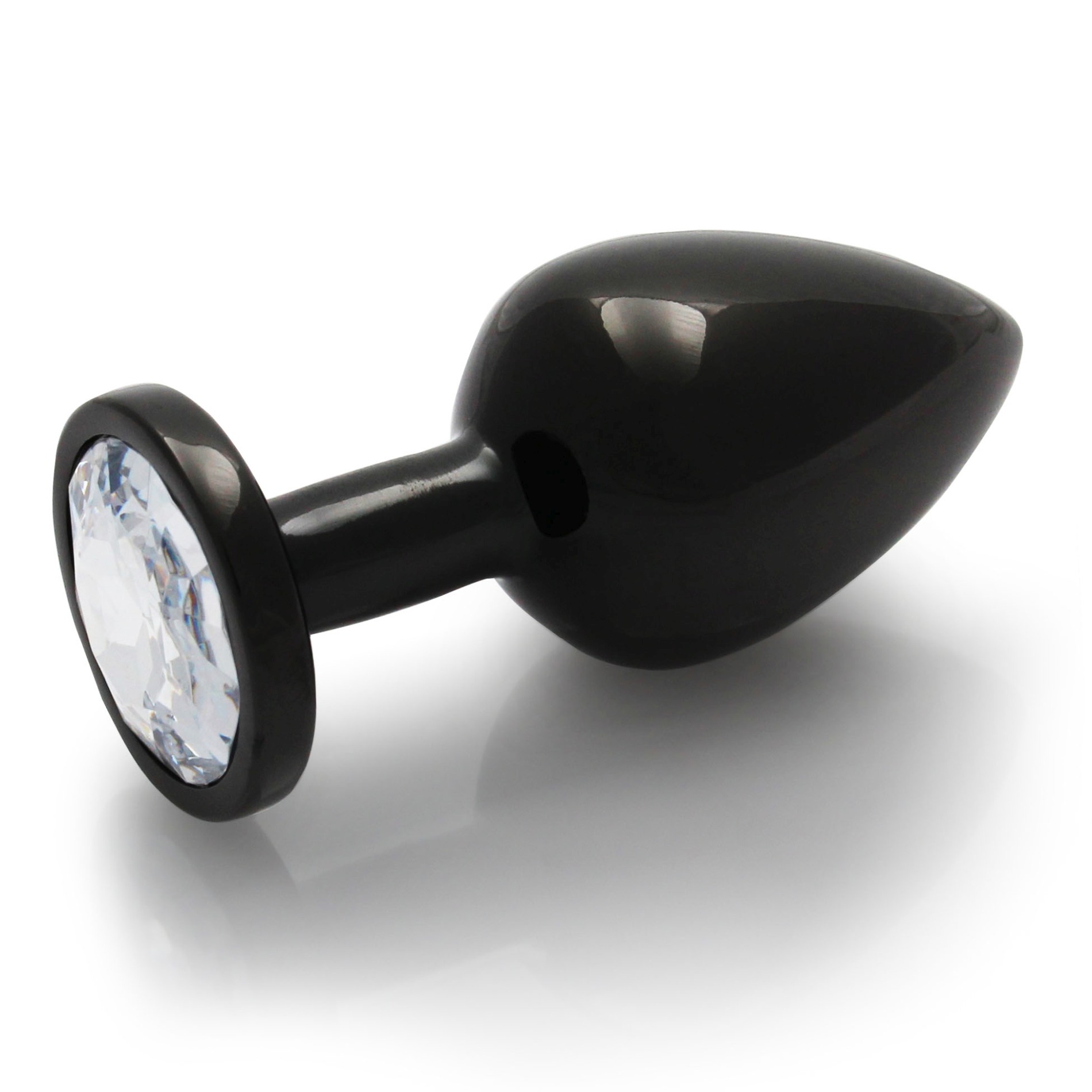 Korek analny z kryształkiem Round Gem Butt M