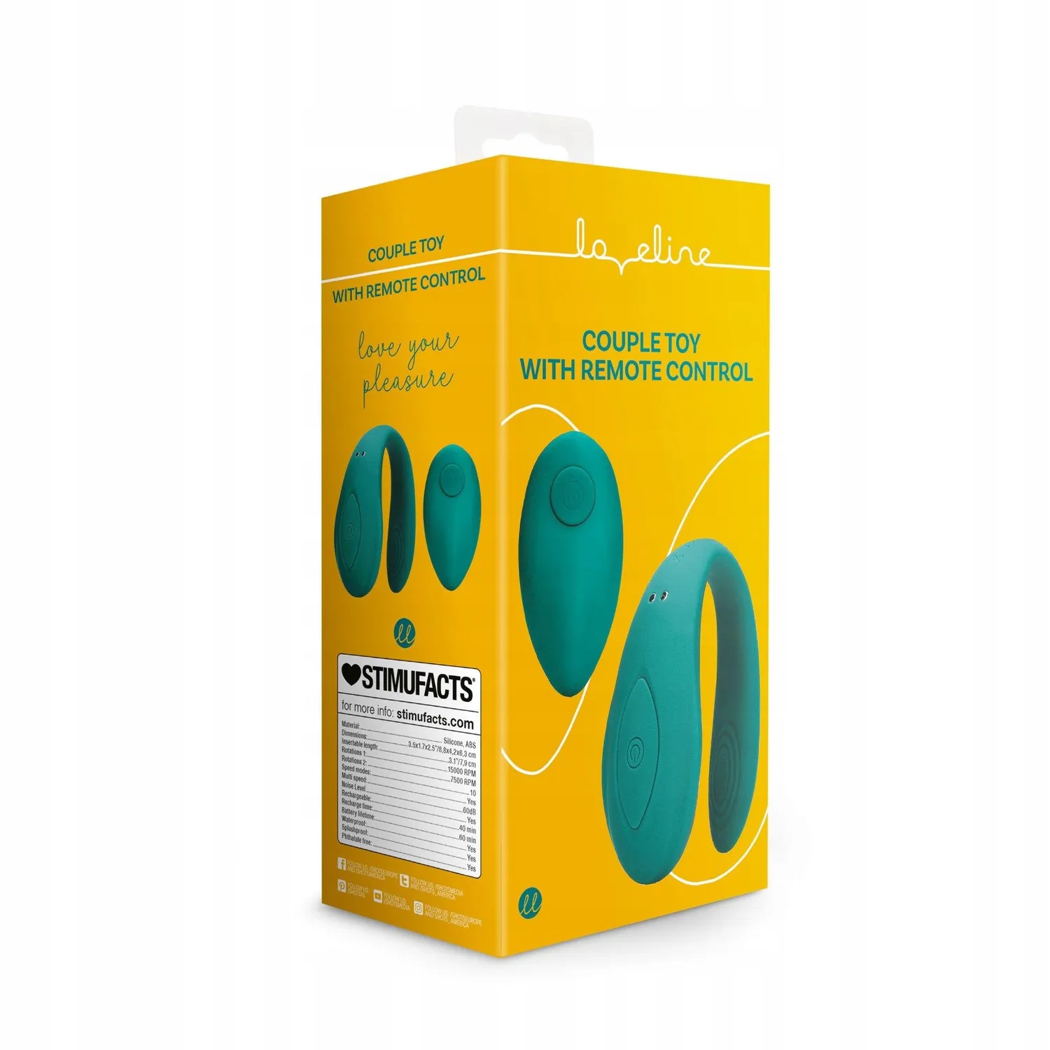 Wibrator dla par sterowany pilotem Couple toy with remote control