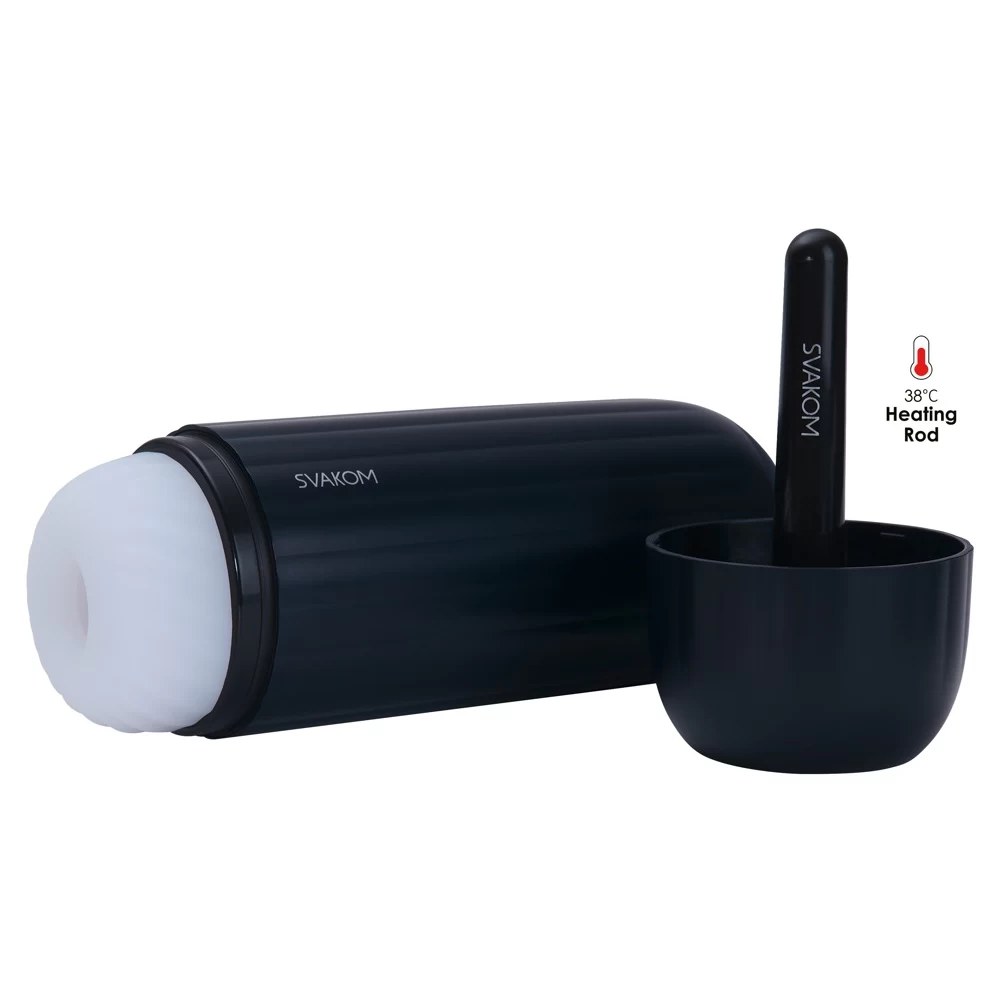 Ssąco–wibrujący masturbator sterowany smartfonem drugiej generacji SAM NEO 2 Pro z funkcja grzania