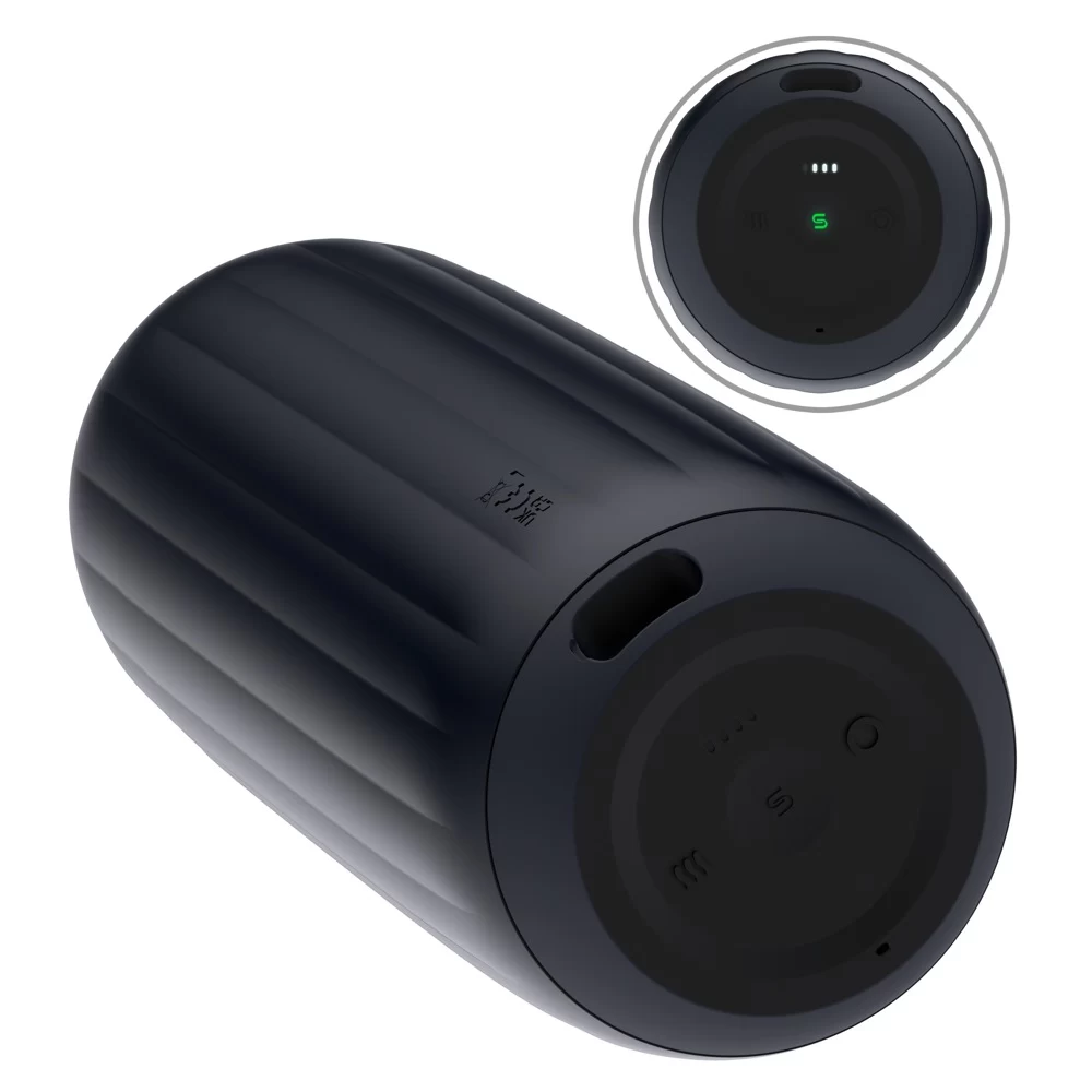 Ssąco–wibrujący masturbator sterowany smartfonem drugiej generacji SAM NEO 2 Pro z funkcja grzania