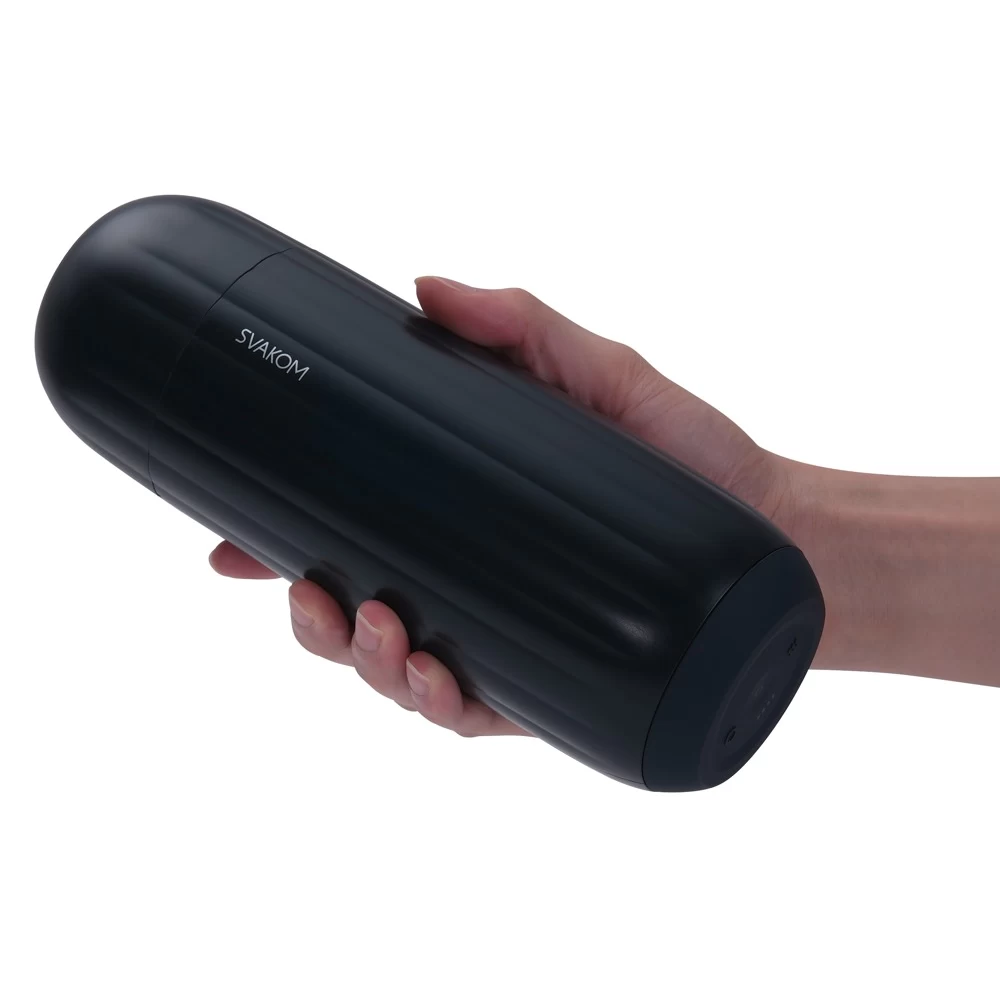 Ssąco–wibrujący masturbator sterowany smartfonem drugiej generacji SAM NEO 2 Pro z funkcja grzania