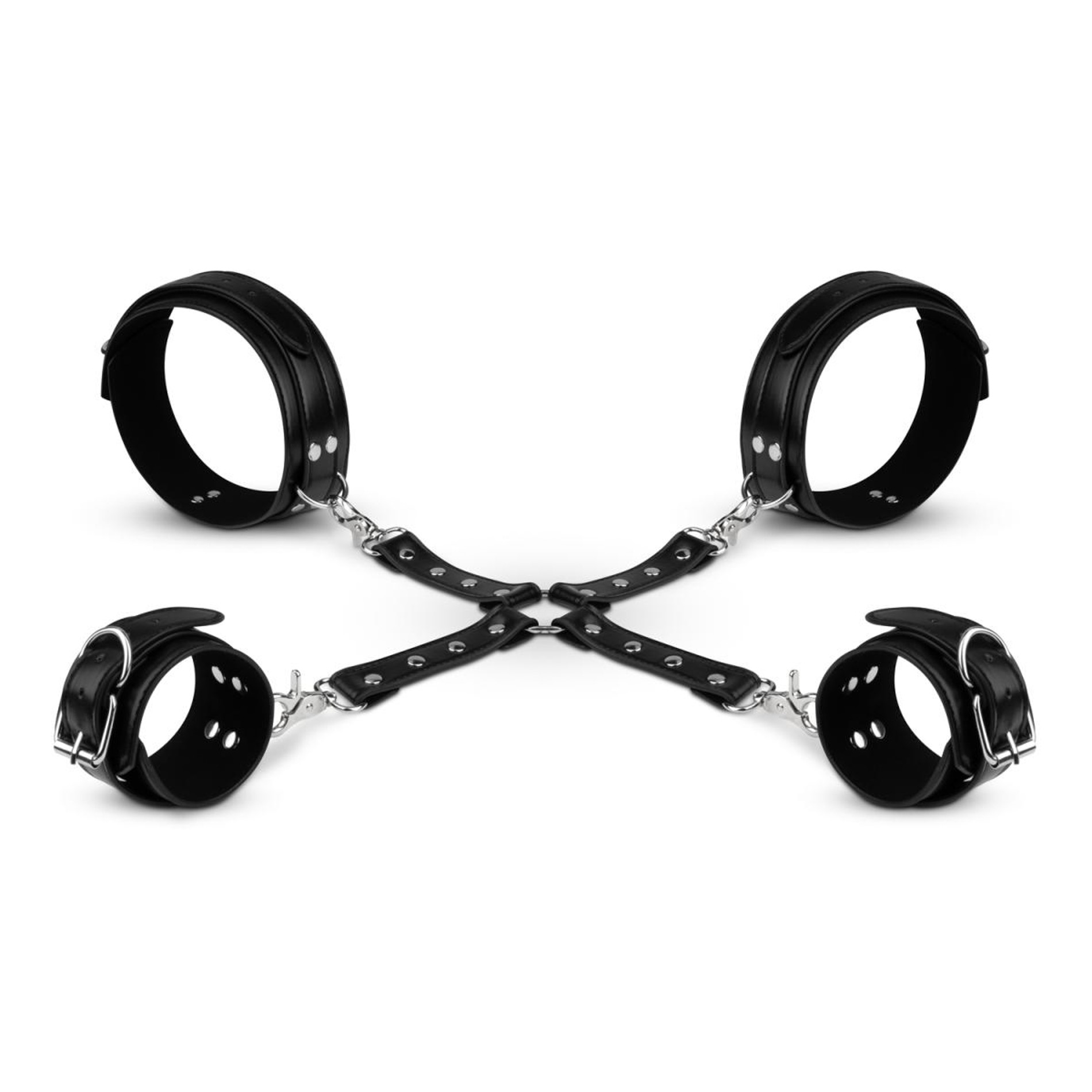 Kajdanki i Połączenia Hogtie Bondage CrossWrist and Leg Cuffs