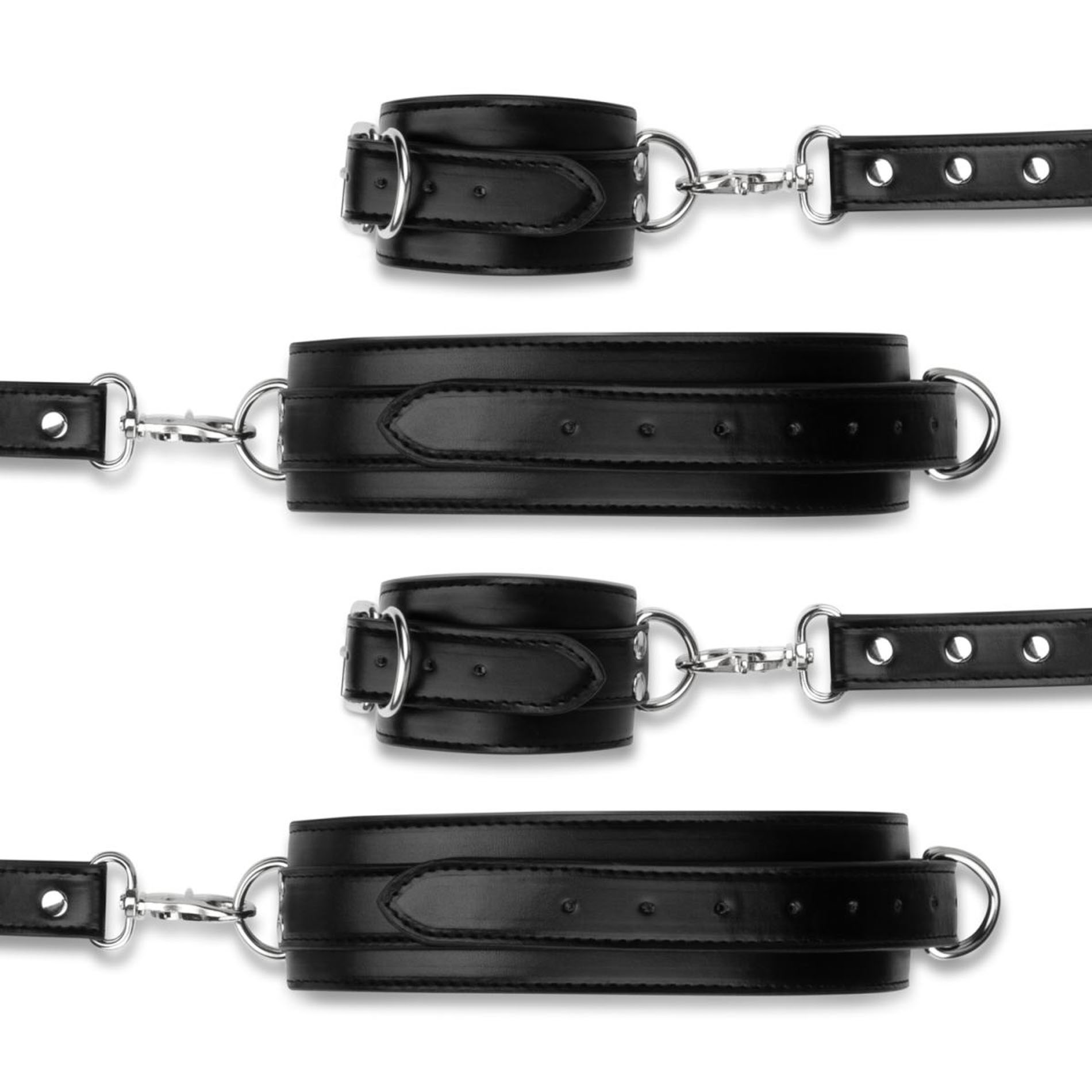 Kajdanki i Połączenia Hogtie Bondage CrossWrist and Leg Cuffs