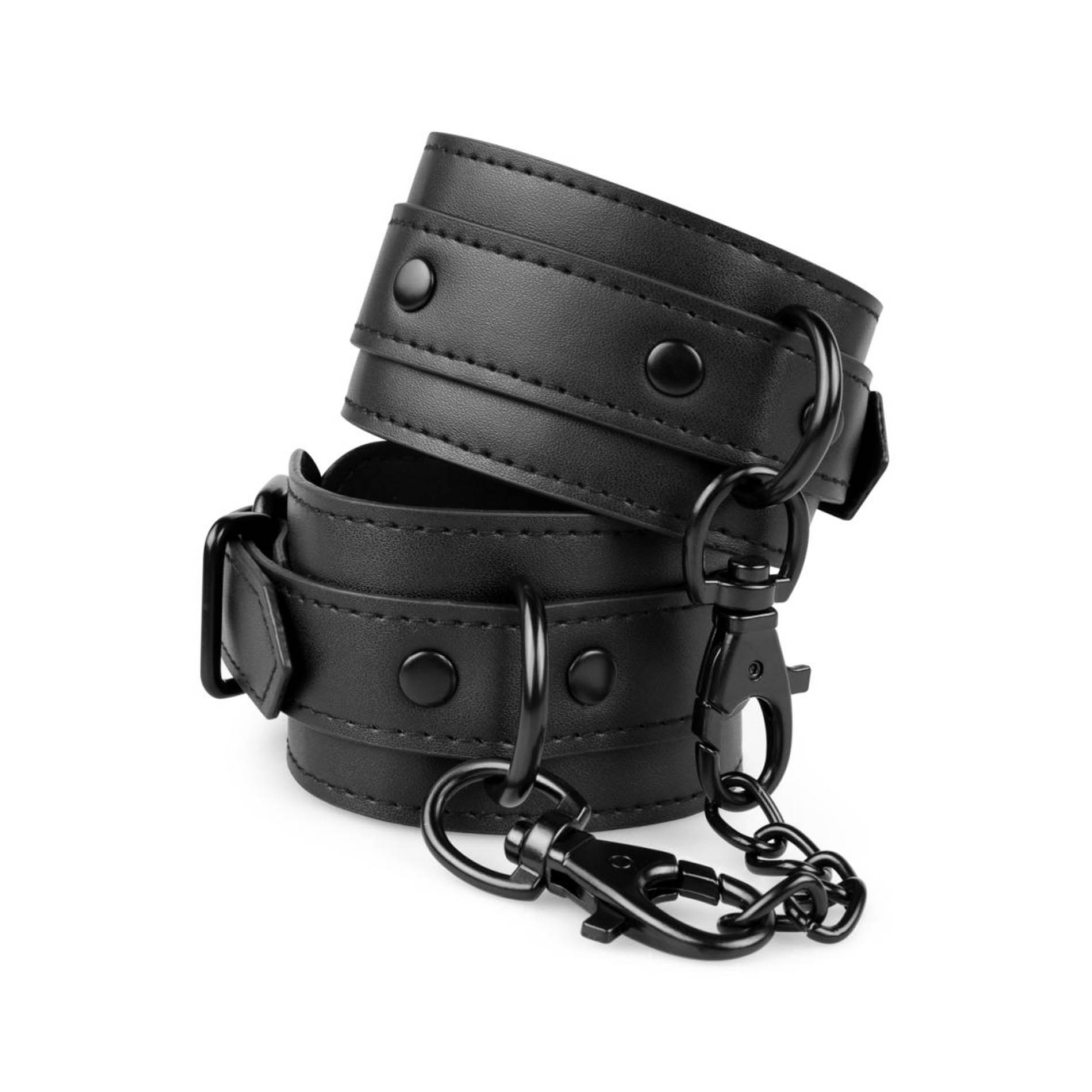 kajdanki na nogi Faux Leather Ankle Cuffs